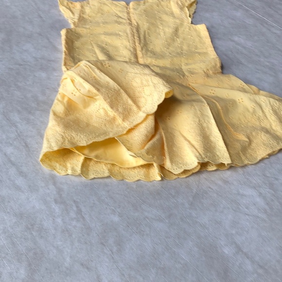 Hanna Andersson Yellow Eyelet Cotton Sundress Spring Dress Size 110cm 4-6Yrs - Picture 7 of 15